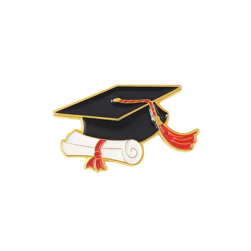 PIN GRADUACIÓN BIRRETE + DIPLOMA ROJO - Regalos Graduaciones