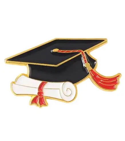 PIN GRADUACIÓN BIRRETE + DIPLOMA ROJO - Regalos Graduaciones