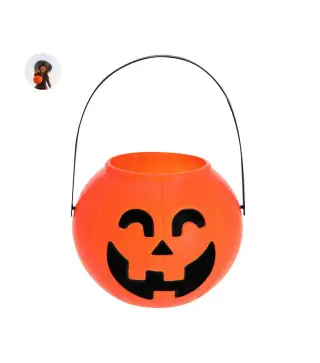 CESTA HALLOWEEN CALABAZA CON ASA