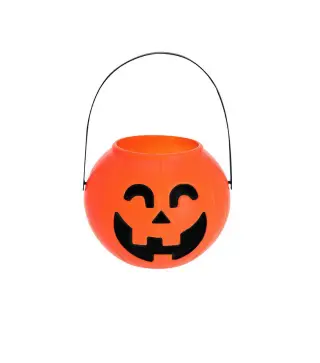CESTA HALLOWEEN CALABAZA CON ASA