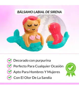 LOTE DE 100 BÁLSAMOS LABIALES SIRENA