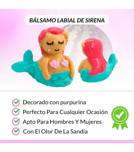 LOTE DE 100 BÁLSAMOS LABIALES SIRENA