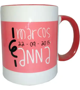 TAZA PERSONALIZADA BLANCA