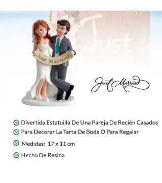 FIGURA PASTEL JUST MARRIED