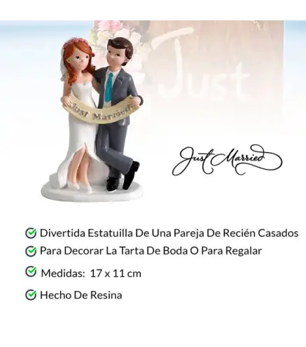 FIGURA PASTEL JUST MARRIED