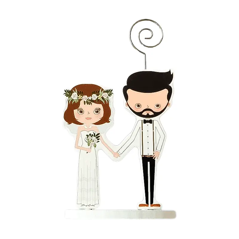 PINZA PORTAFOTOS MADERA WEDDING