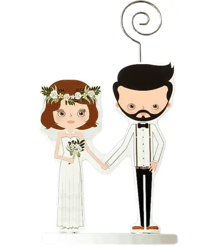 PINZA PORTAFOTOS MADERA WEDDING