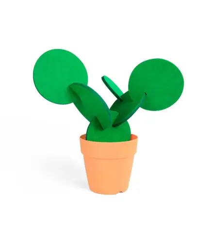SET DE 6 POSAVASOS FIELTRO CACTUS