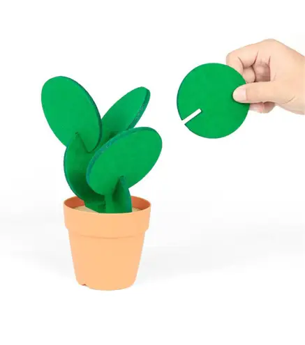 SET DE 6 POSAVASOS FIELTRO CACTUS