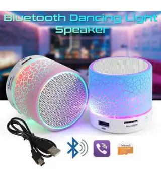 MINI ALTAVOZ BLUETOOTH CON LUZ LED+RADIO+USB