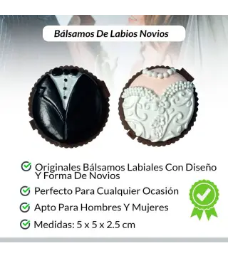 SET BÁLSAMOS LABIALES NOVIOS