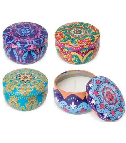 SET 12 VELAS AROMÁTICAS MOSAICO