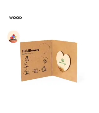 CORAZÓN DE SEMILLAS EN MADERA NATURAL