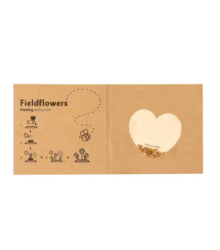 CORAZÓN DE SEMILLAS EN MADERA NATURAL