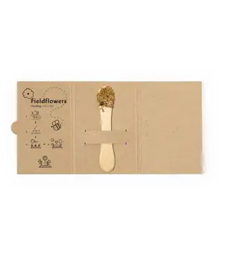 TARJETA DE CARTÓN RECICLADO CON SEMILLAS