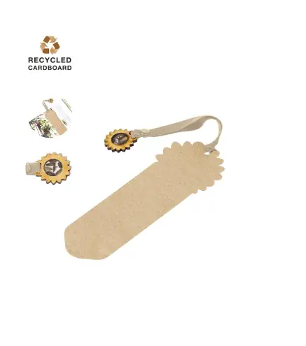 MARCAPÁGINAS EN CARTÓN RECICLADO CON SEMILLAS