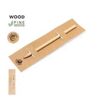 LÁPIZ CON SEMILLAS PRESENTADO EN TARJETA DE CARTÓN