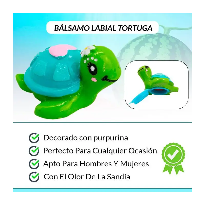OFERTA! LOTE DE 500 BÁLSAMO LABIAL TORTUGA PURPURINA