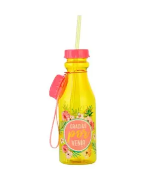 CAJA 96 BOTELLAS PVC "GRACIAS POR VENIR" 500 ML