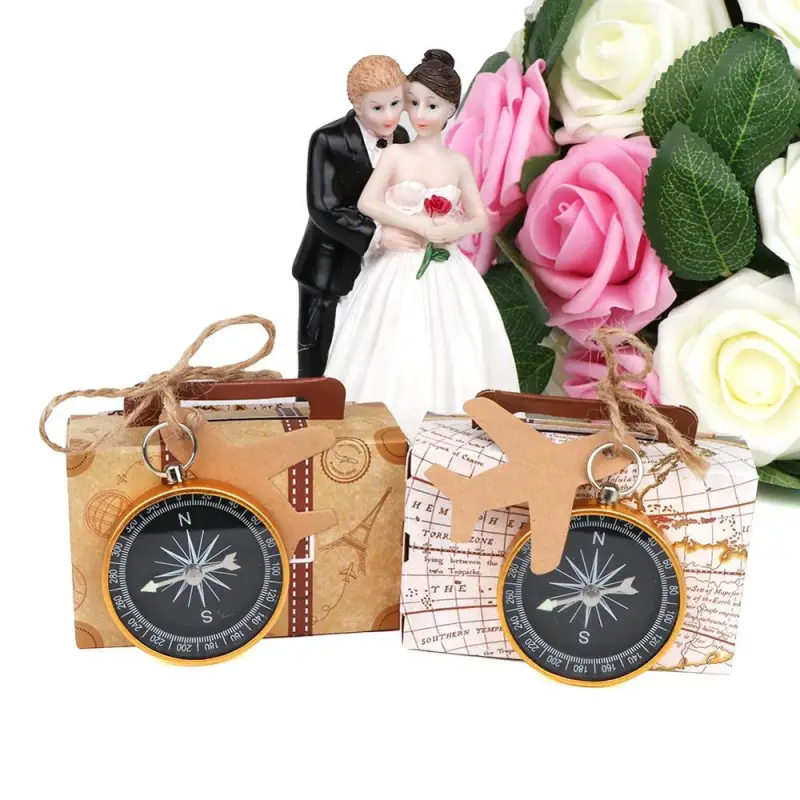CAJA DE 60 BRÚJULAS EN CAJA MALETA CON TARJETA