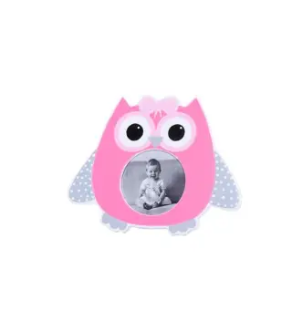 PORTAFOTOS BUHO OJOS ROSA