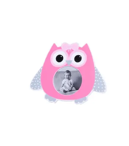 PORTAFOTOS BUHO OJOS ROSA