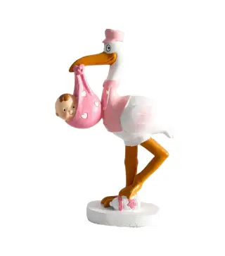 FIGURA PASTEL CIGÜEÑA NIDO