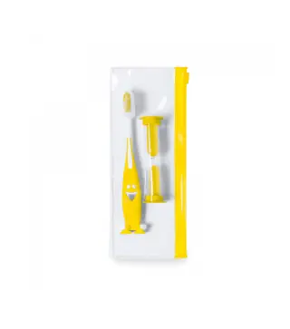 SET CEPILLO DE DIENTES Y RELOJ DE ARENA EN ESTUCHE
