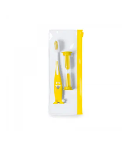 SET CEPILLO DE DIENTES Y RELOJ DE ARENA EN ESTUCHE