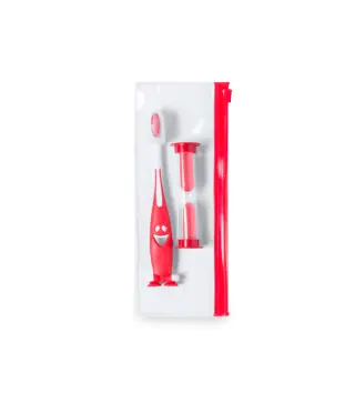 SET CEPILLO DE DIENTES Y RELOJ DE ARENA EN ESTUCHE