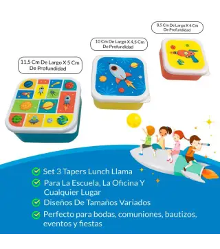 SET 3 TAPERS LUNCH GALAXIA