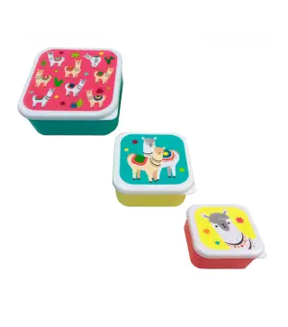 SET 3 TAPERS LUNCH LLAMA