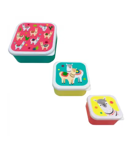 SET 3 TAPERS LUNCH LLAMA