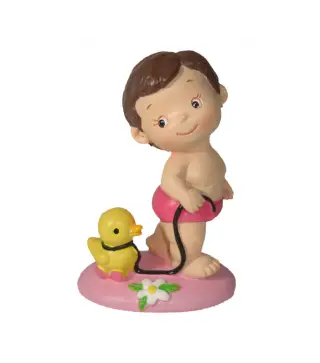 FIGURA PASTEL NIÑA "PATITO"