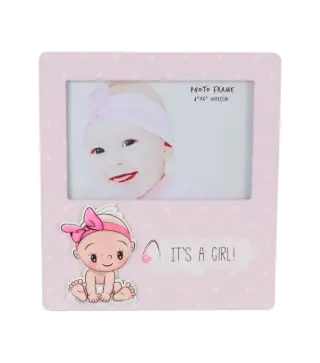 PORTAFOTOS "IT'S A GIRL" MADERA