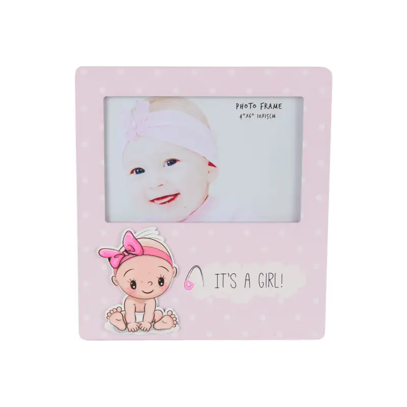 PORTAFOTOS "IT'S A GIRL" MADERA