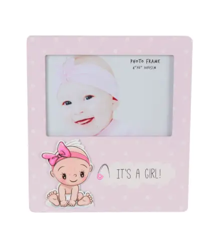 PORTAFOTOS "IT'S A GIRL" MADERA