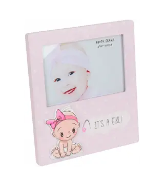 PORTAFOTOS "IT'S A GIRL" MADERA