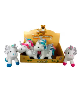 EXPOSITOR CON 8 PELUCHES UNICORNIO