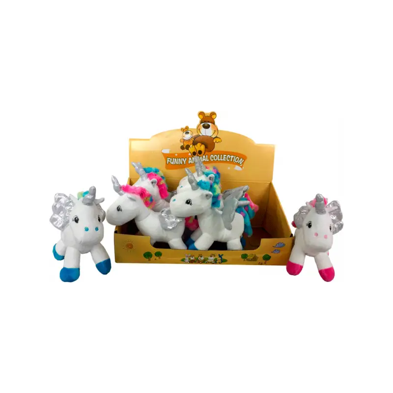 EXPOSITOR CON 8 PELUCHES UNICORNIO