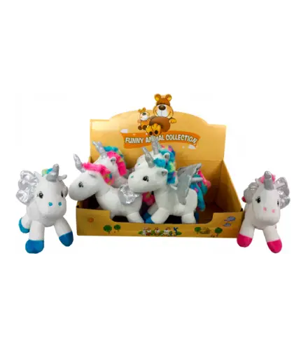 EXPOSITOR CON 8 PELUCHES UNICORNIO