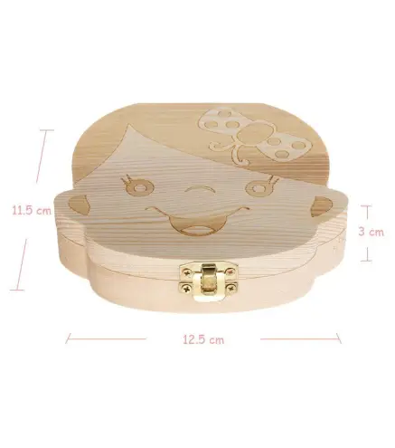 CAJITA DE MADERA PARA GUARDAR DIENTES DE LECHE