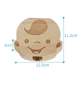 CAJITA DE MADERA PARA GUARDAR DIENTES DE LECHE