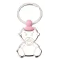 LLAVERO BEBE CHUPETE ROSA