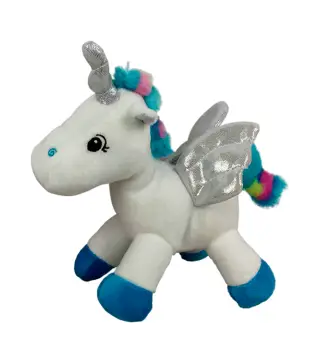 PELUCHE UNICORNIO AZUL