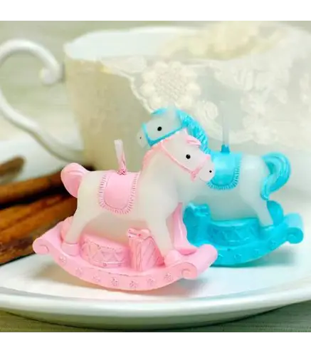 VELA CABALLO BALANCÍN BAUTIZO ROSA