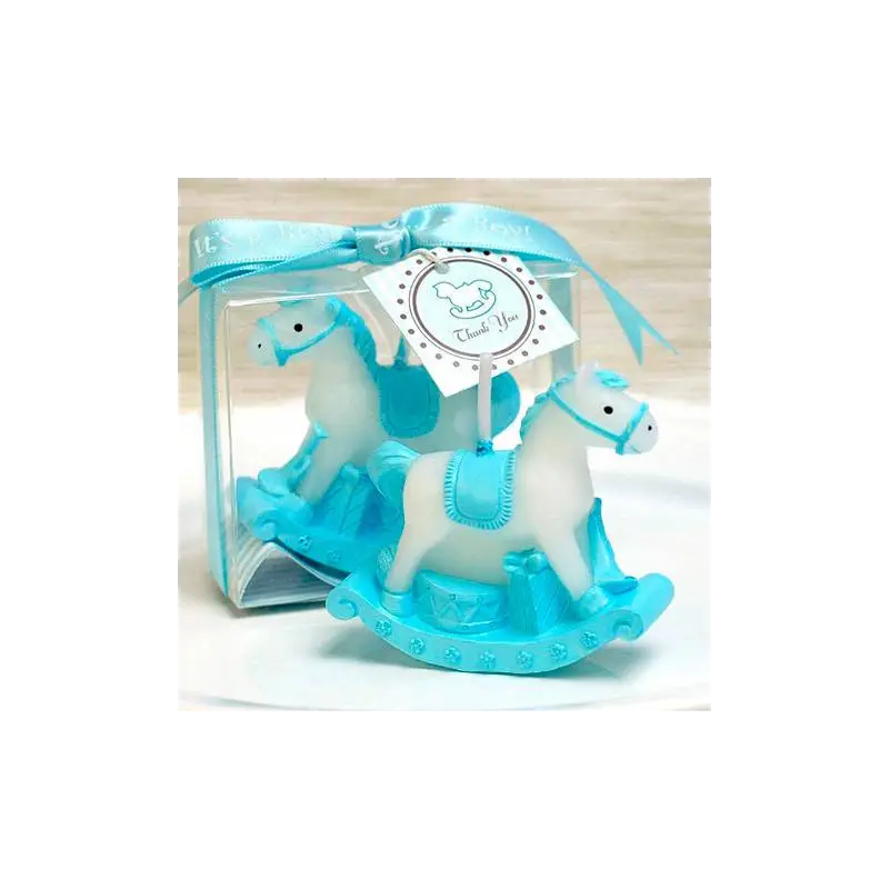 VELA CABALLO BALANCÍN BAUTIZO AZUL