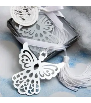 PUNTO DE LIBRO ANGEL CON BORLA EN CAJITA