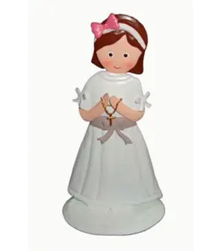 FIGURA METÁLICA COMUNIÓN NIÑA