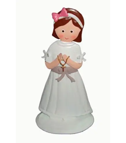 FIGURA METÁLICA COMUNIÓN NIÑA